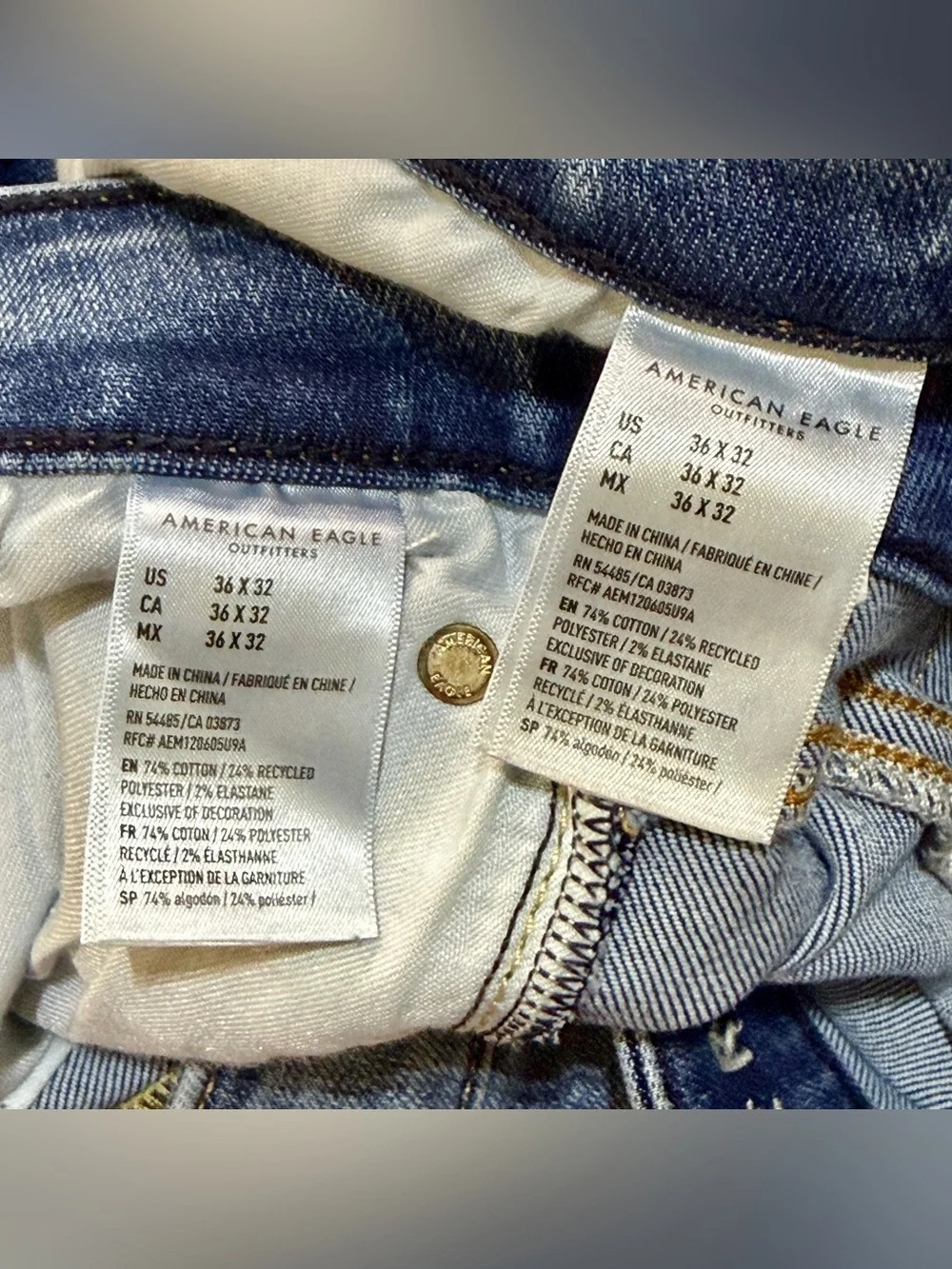 2 American Eagle Athletic Straight 36x32 AirFlex